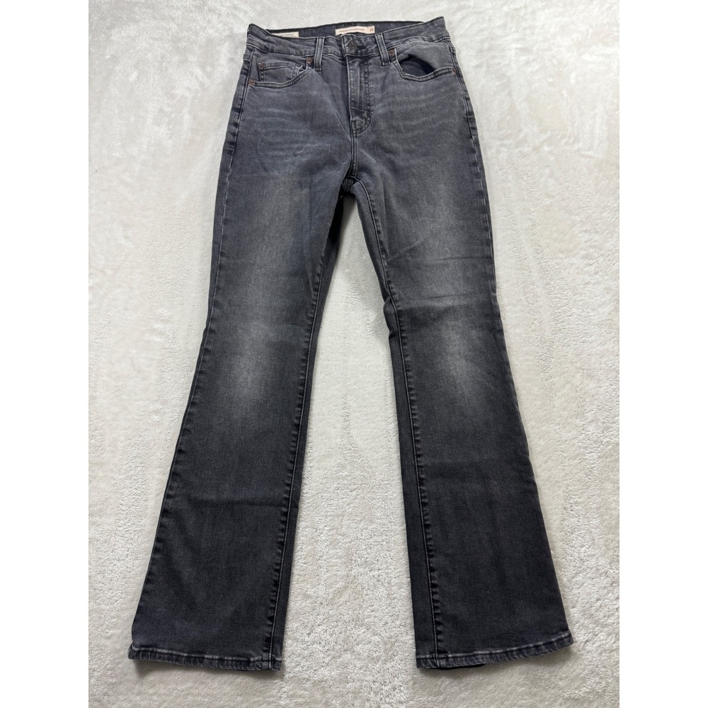 Levi's Womens 725 High Rise Bootcut Gray Denim Jeans 29 Meas: 27x30